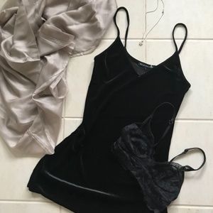 Brandy Melville Velvet Shift Dress